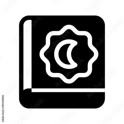 Quran Icon Vector Symbol Design Illustration