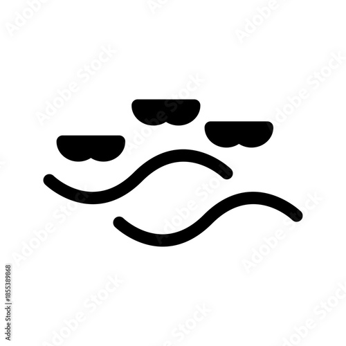 River Icon Vector Symbol Design Illustration