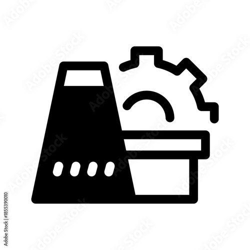 Industry Icon Vector Symbol Design Illustration