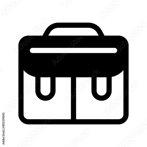 Briefcase Icon Vector Symbol Design Illustration