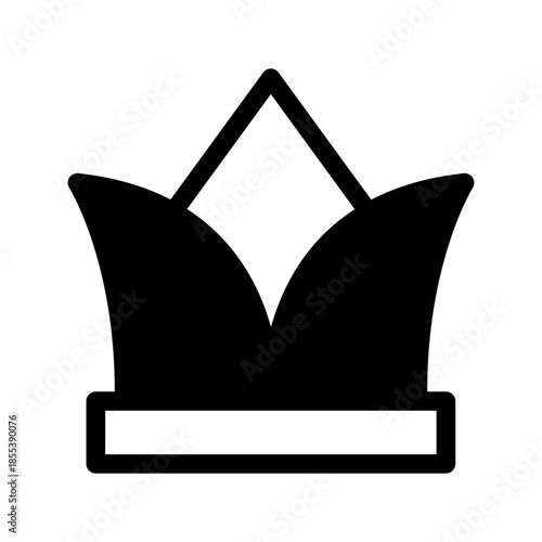 Joker Hat Icon Vector Symbol Design Illustration