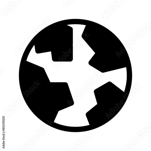 Earth Icon Vector Symbol Design Illustration