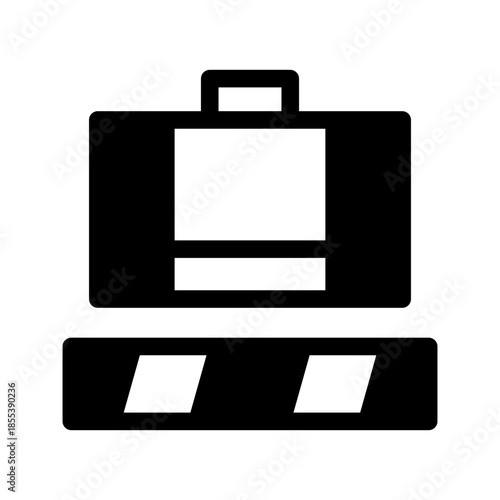 Luggage Icon Vector Symbol Design Illustration