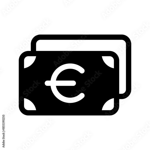 Euro Icon Vector Symbol Design Illustration
