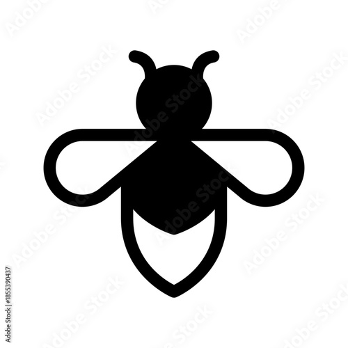 Bee Icon Vector Symbol Design Illustration