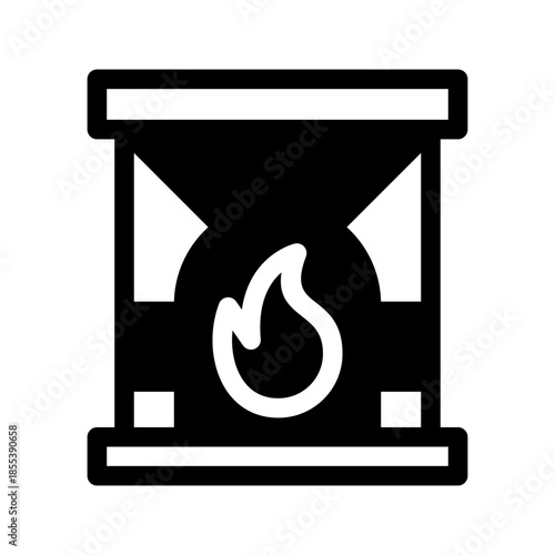 Fireplace Icon Vector Symbol Design Illustration