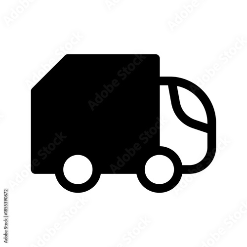 Recycling Truck Icon Vector Symbol Design Illustration