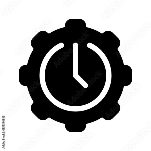 Time Management Icon Vector Symbol Design Illustration