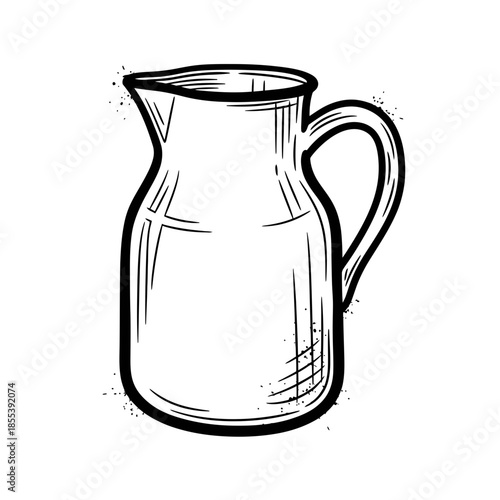 Illustration of a Pitcher Jug Container.