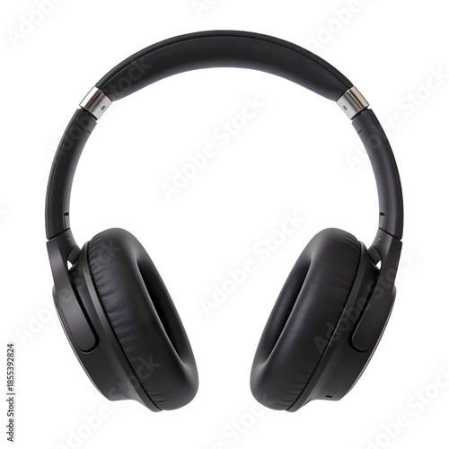 Black Over Ear Headphones Wireless Music Listening Device