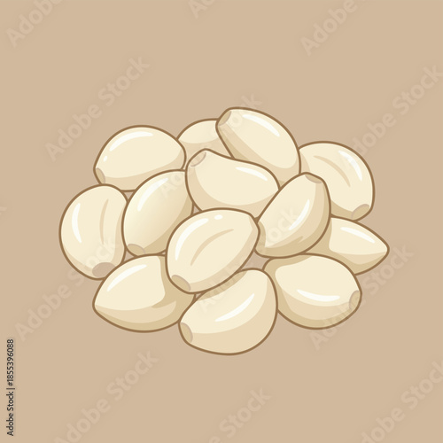 Pile of Shelled Peanuts.
