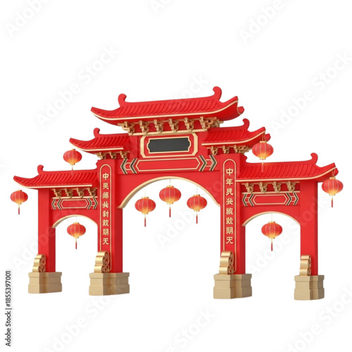 gate of chinese temple