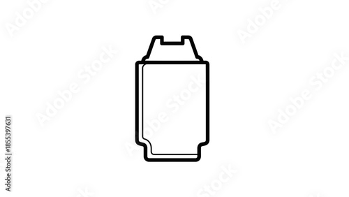 Ink Cartridge Icon Line Style for Inkjet Printer Service and Office IT Support