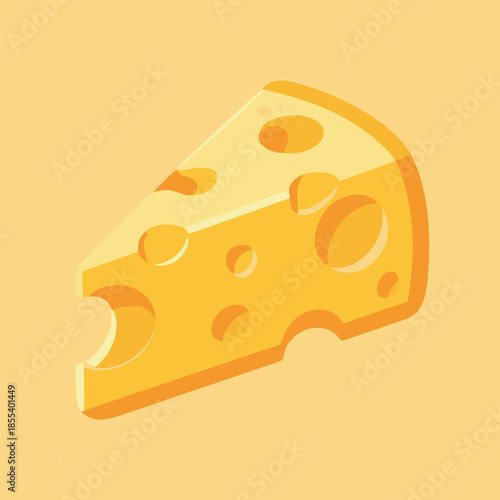 Slice of Swiss Cheese with Holes.