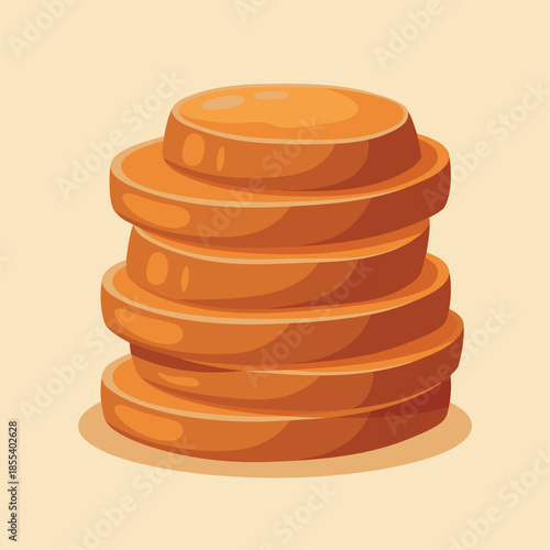 Stack of Round Orange Slices.