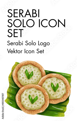 Serabi solo logo vector icon set