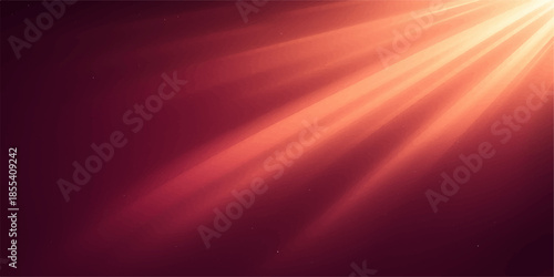 Abstract red light background featuring bright sun rays and a glowing flare design with motion blur texture for an artistic wallpaper illustration