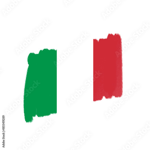 Italy Brush Flag Texture