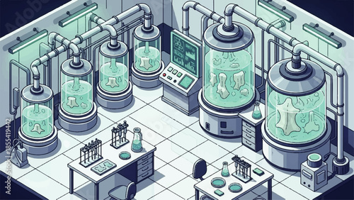 Automated Laboratory Equipment in a Modern Research Facility