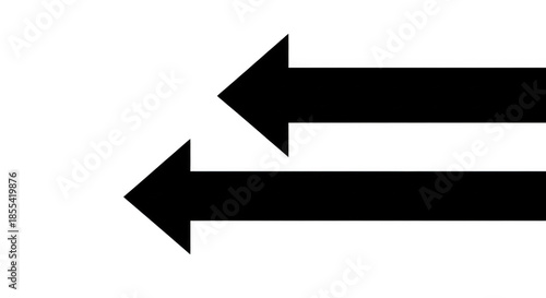 Two arrows pointing right isolated on transparent background