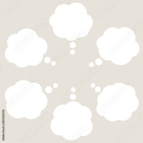 悩みがたくさんあるときに使う吹き出しセット