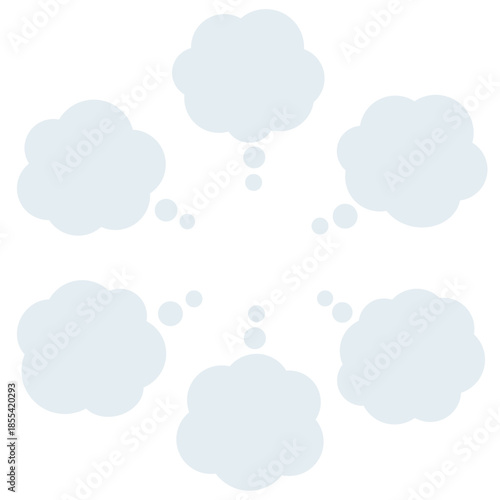 悩みがたくさんあるときに使う吹き出しセット