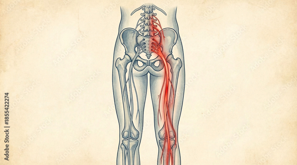 Obraz premium Sciatica pain