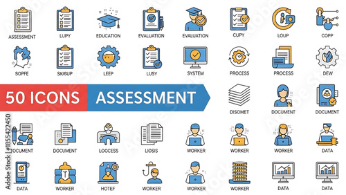 Solid vector icons collection featuring templates, layouts, flowcharts, diagrams, forms, wireframes, tables, grids, onboarding, IT support, communication, business structure, budget, and advertising.