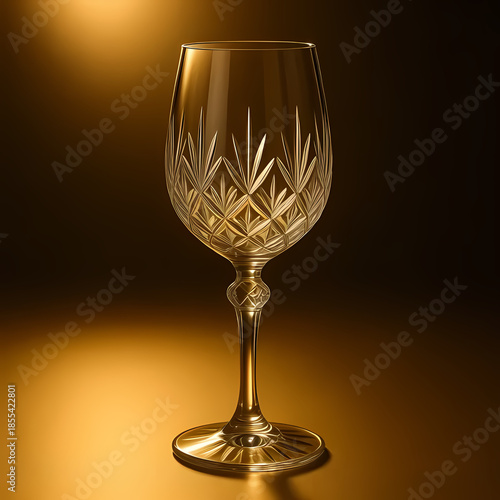 Wine glass photography with golden glow and dark contrast