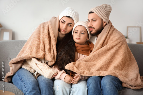 Frozen family in hats with ...