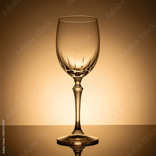 Wine glass photography with golden glow and dark contrast