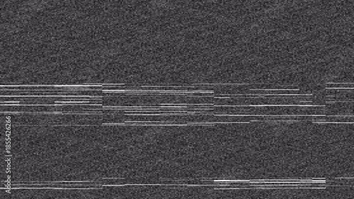 Retro TV Static Screen Pulsating Rays Loop. Analog no signal Black and White Fractal Noise VFX Background 4k video animation seamless loop