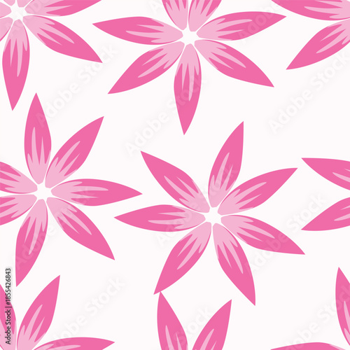 Seamless floral pattern, old fashion folk ornament with flowers branches. Cute botanical design, simple flower print: small hand drawn flowers branches arranged in a diagonal line. Vector pattern.