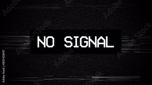 no signal Retro TV Static Glitch Effect Concept, Pulsating Rays Looping Fractal Noise Animation 4k video animation seamless loop