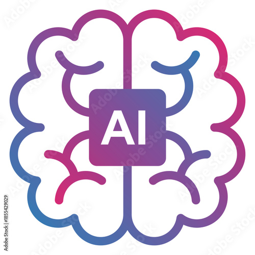 次世代の人工知能AIを搭載した半導体マイクロチップのデジタルテクノロジーイラスト