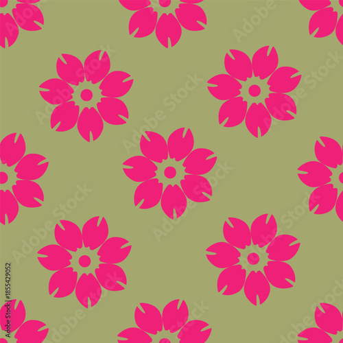 Seamless watercolor flowers pattern on white background. Flowers and leaves. Hand painted color. Floral pattern for design

