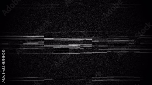 Retro TV Static Noise Background Looping Glitch Effect with Pulsating Rays and no signal Concept 4k video animation seamless loop