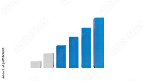 3D Increasing bar chart graphic on transparent background Free Download 3D Increasing bar chart graphic on transparent background - GFXLoad