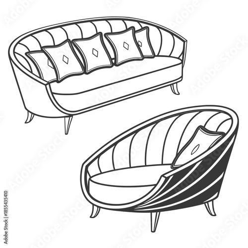 Modern sofa and armchair designs
