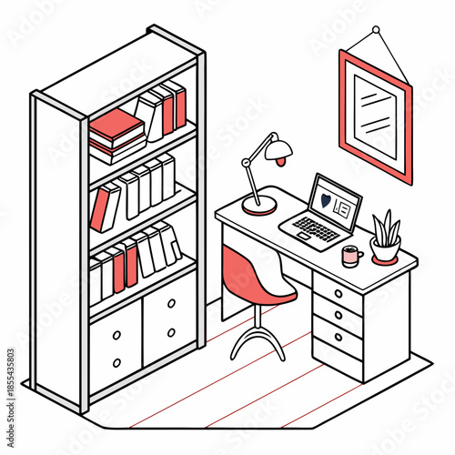 Modern home office setup