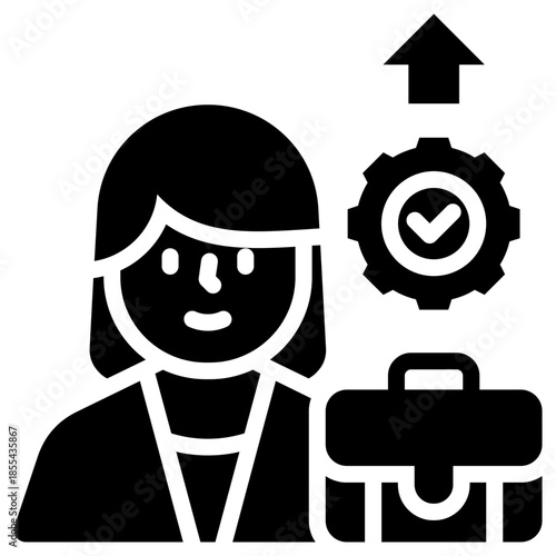 career development icon for career, business, website, application, printing, document, poster design, etc