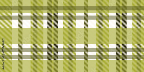 Seamless pattern timeless plaid design in green and white hues. The repetition and symmetry result in a cohesive and attractive design, perfect fbackgrounds