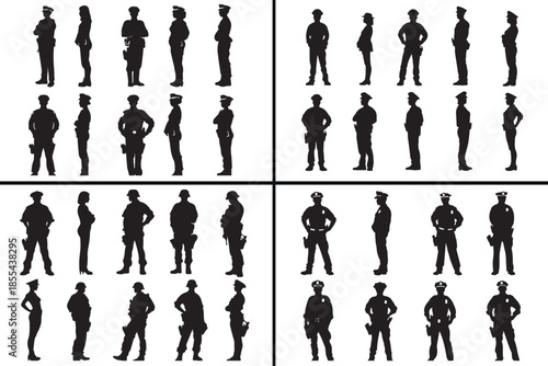 standing people silhouettes vector, human posture clipart, men women svg, lifestyle character illustration, daily activity graphics, black people silhouettes, urban life vector art, people pose design