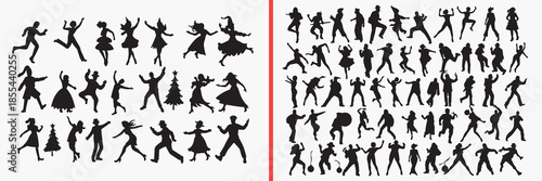 kids playing silhouettes vector, children outdoor clipart, playful child svg, fun activity illustration, happy kids graphics, black children silhouettes, childhood vector art, playground pose design, 