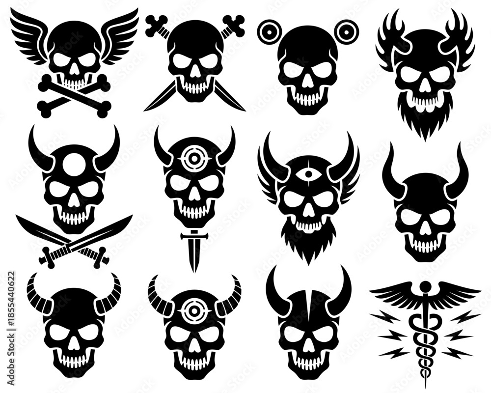 Fototapeta premium skull and crossbones