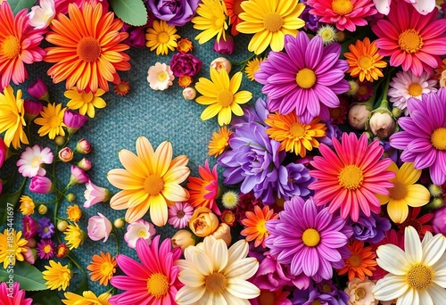 Vibrant floral background, perfect for spring designs, beautiful, pastel