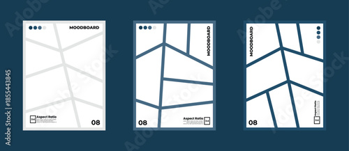 Eight panel comic moodboard arranged in 3:4 aspect ratio with a cohesive color palette