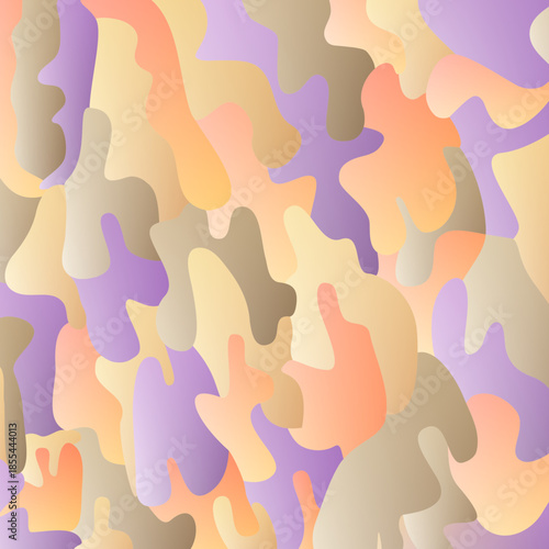 Autumn Mesh Gradient Dripping Blob Background without Stroke