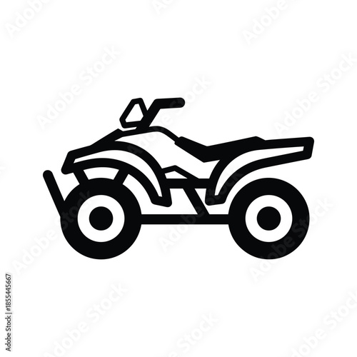 Black Quad Bike Silhouette Icon