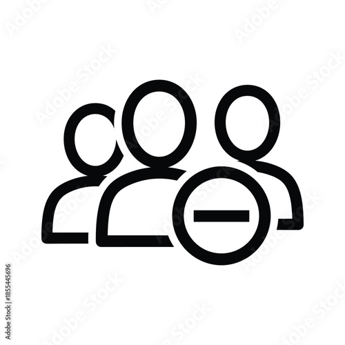 People icon minus sign removal